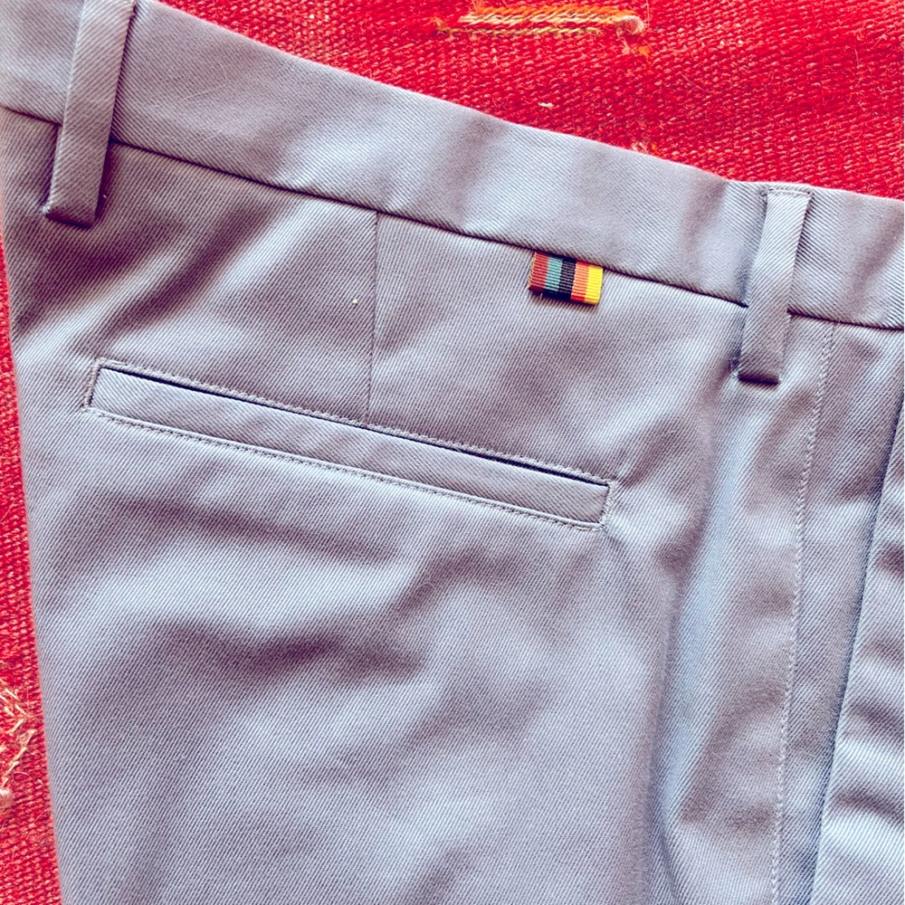 Paul Smith Slim—Stretch Organic Cotton Suit Trousers Navy